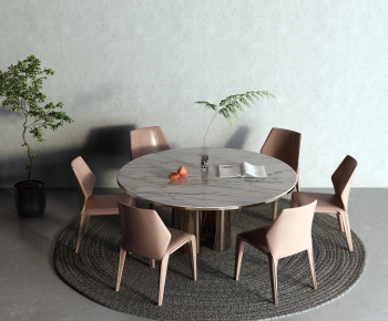 Modern Dining Table And Chairs-ID:653645043