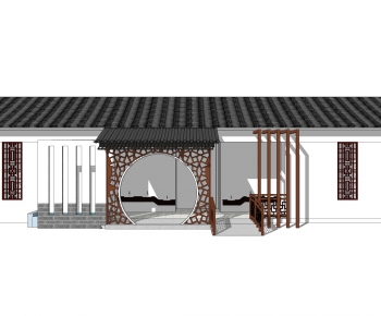 New Chinese Style Public Building-ID:589677104