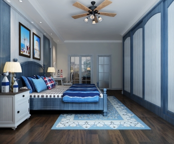 Mediterranean Style Bedroom-ID:444883115