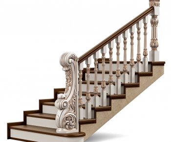 Simple European Style Staircase-ID:858591089