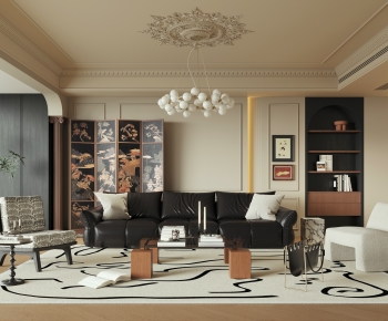 French Style A Living Room-ID:182506084