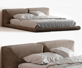 Wabi-sabi Style Double Bed-ID:608017921