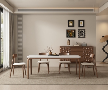 Wabi-sabi Style Dining Room-ID:692709921