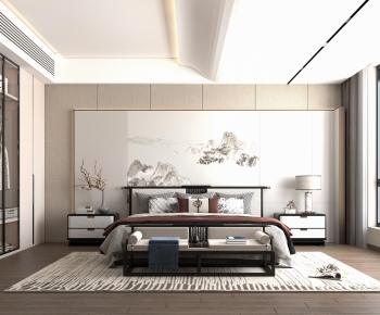 New Chinese Style Bedroom-ID:102102993