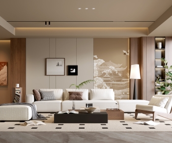 Modern A Living Room-ID:925740962