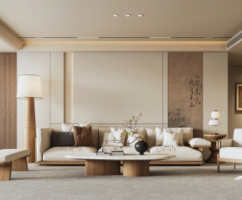 Wabi-sabi Style A Living Room-ID:769939484