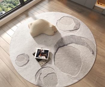Modern Circular Carpet-ID:831583027