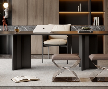 Modern Computer Desk And Chair-ID:113497978