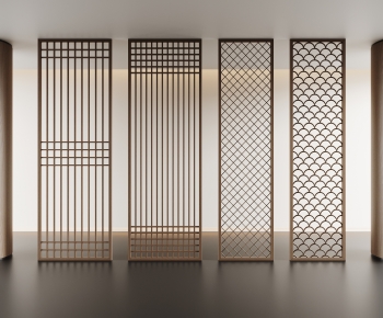 New Chinese Style Wooden Screen Partition-ID:317353964