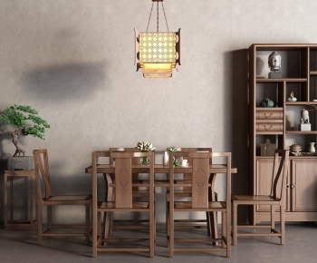 New Chinese Style Dining Table And Chairs-ID:728363995