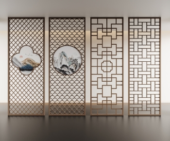 New Chinese Style Wooden Screen Partition-ID:199891098