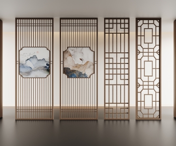 New Chinese Style Wooden Screen Partition-ID:455190907
