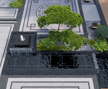 New Chinese Style Garden-ID:296361928