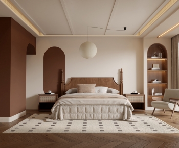 Wabi-sabi Style Bedroom-ID:786084893