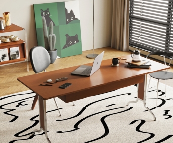 Modern Computer Desk And Chair-ID:541965968