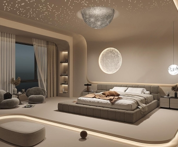 Wabi-sabi Style Bedroom-ID:133676054