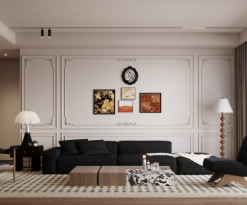 French Style A Living Room-ID:517503029