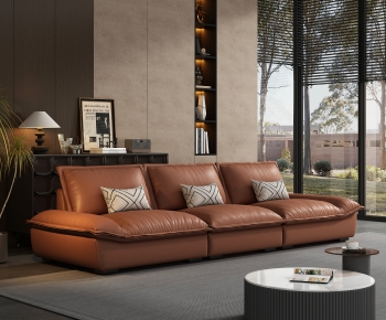 Modern Three-seat Sofa-ID:452400924