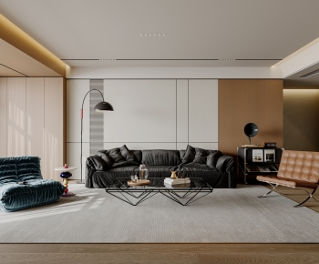 Modern A Living Room-ID:741564998