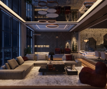 Modern A Living Room-ID:208945995