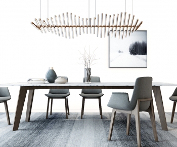 Nordic Style Dining Table And Chairs-ID:833680645