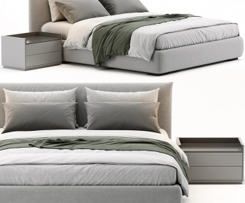 Modern Double Bed-ID:530472047