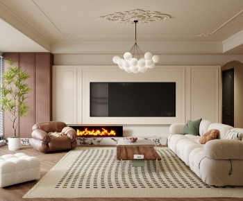 French Style A Living Room-ID:159171105