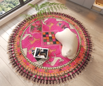 American Style Circular Carpet-ID:706408989