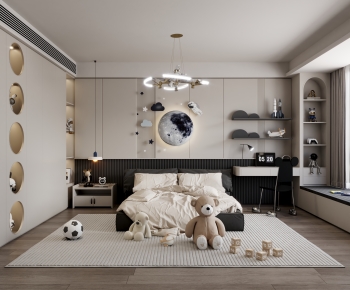 Modern Boy's Room And Son's Room-ID:667732953