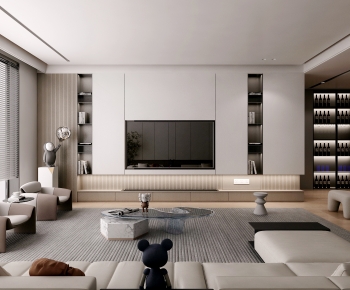 Modern A Living Room-ID:510339738