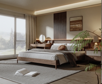 Wabi-sabi Style Bedroom-ID:775959971