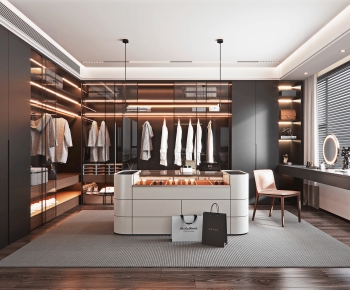 Modern Clothes Storage Area-ID:504688028