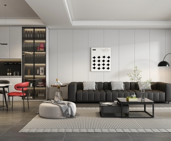 Modern A Living Room-ID:949690102