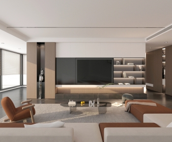 Modern A Living Room-ID:671035058