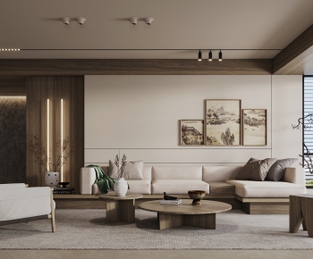 Wabi-sabi Style A Living Room-ID:514684924