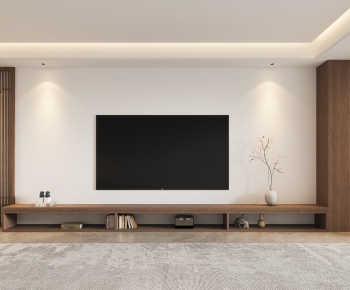 New Chinese Style TV Wall-ID:611428989