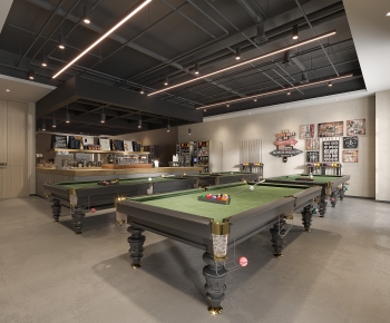 Industrial Style Billiard Room-ID:316870298