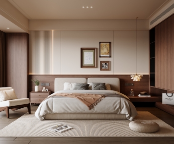 Wabi-sabi Style Bedroom-ID:367299081