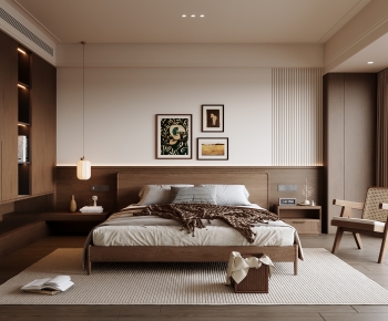 Wabi-sabi Style Bedroom-ID:365978961