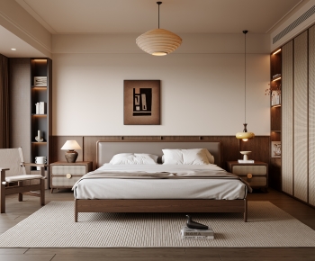 Wabi-sabi Style Bedroom-ID:257432943