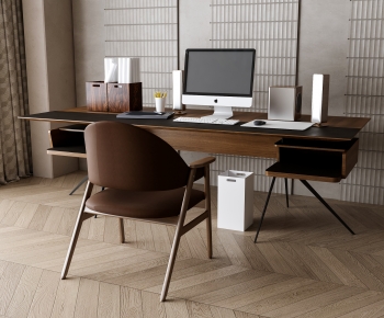 Nordic Style Office Desk And Chair-ID:235970027