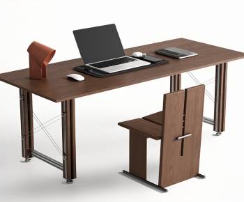 Modern Computer Desk And Chair-ID:126190236