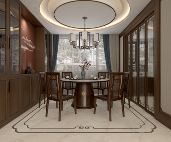 New Chinese Style Dining Room-ID:144618031