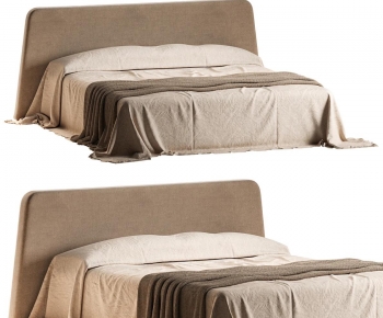 Wabi-sabi Style Double Bed-ID:438699753