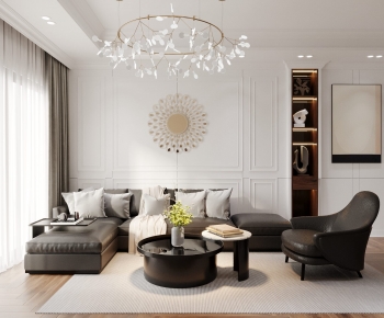 Modern A Living Room-ID:993809947
