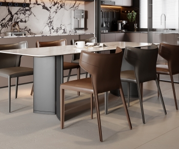 Modern Dining Table And Chairs-ID:605658059