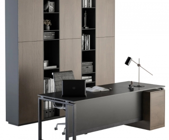 Modern Office Desk And Chair-ID:108509168