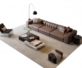 Modern Three-seat Sofa-ID:445390946