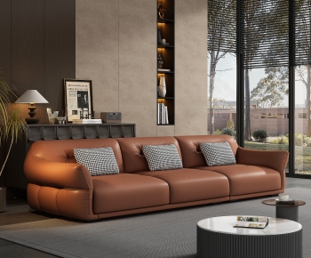 Modern Three-seat Sofa-ID:781729948