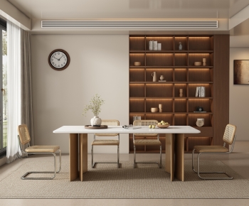 Wabi-sabi Style Dining Room-ID:671392928